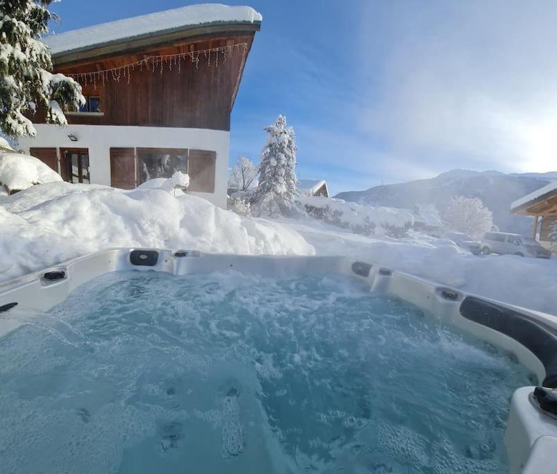 Entire Chalet Salamo 11 Plus 1 Les Arcs Paradiski Jacuzzi Villa Bourg-Saint-Maurice Exterior foto