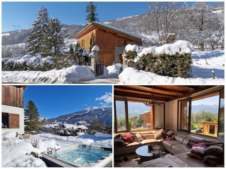 Entire Chalet Salamo 11 Plus 1 Les Arcs Paradiski Jacuzzi Villa Bourg-Saint-Maurice Exterior foto